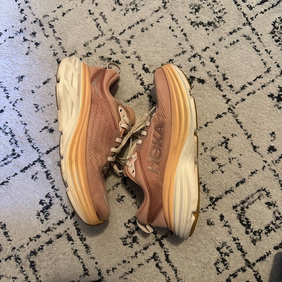 Hoka Women's Bondi 8 Pink Running Shoes - Picture 6 of 8